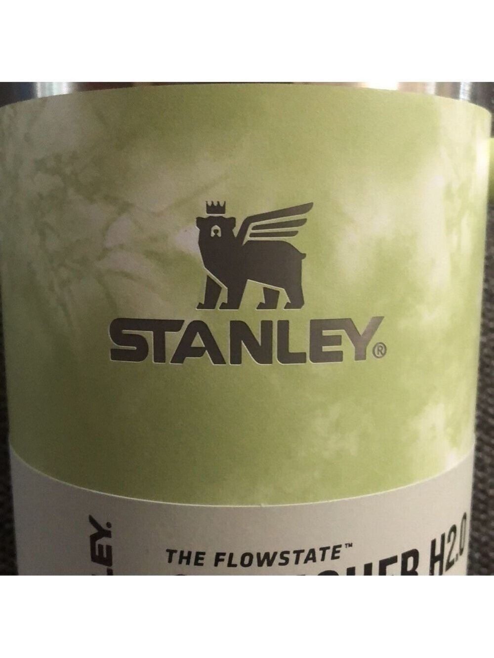 STANLEY 40oz Stainless Steel H2.0 FlowState Quencher Tumbler Citron Tie Dye - Picture 10 of 15